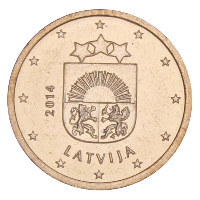 Латвия 2 евроцента 2014