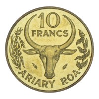 Монета Мадагаскар 10 франков 1984