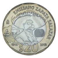 Мексика 20 песо 2019 100 лет со дня смерти Эмилиано Сапаты Саласара
