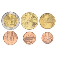 Азербайджан набор монет 2006 (6 штук)