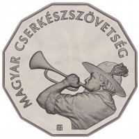 Монета Венгрия 100 форинтов 2012 100 лет Венгерской Ассоциации Скаутов