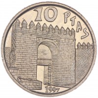 Испания 10 песет 1997 Сенека
