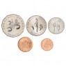 Тонга набор 5 монет 1981-2011 ФАО 
