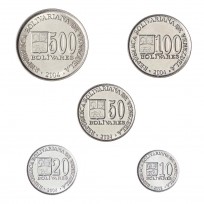 Набор монет 2002-2004 Венесуэла (5 штук)