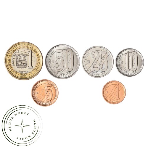 Набор монет 2007-2009 Венесуэла (6 штук) — 937033048