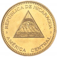 Монета Никарагуа 25 сентаво 2014