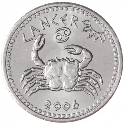 Монета Сомалиленд 10 шиллингов 2006 Рак (Знаки зодиака)