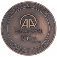 Турция 2 1/2 лиры 2020 100 лет Агентству "Анадолу"