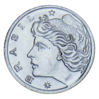 Монета Бразилия 1 сентаво 1975 ФАО - Сахарный тростник