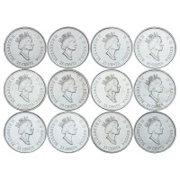 Канада Набор монет 25 центов 2000 Миллениум (12 штук)