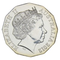 Монета Австралия 50 центов 2012 50 лет австралийскому балету