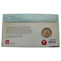 Монета Тувалу 1 доллар 2013 Полосатая радужная птица (Австралийские Водяные Птицы) в буклете