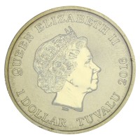 Монета Тувалу 1 доллар 2016 50 лет Звёздному Пути - Спок