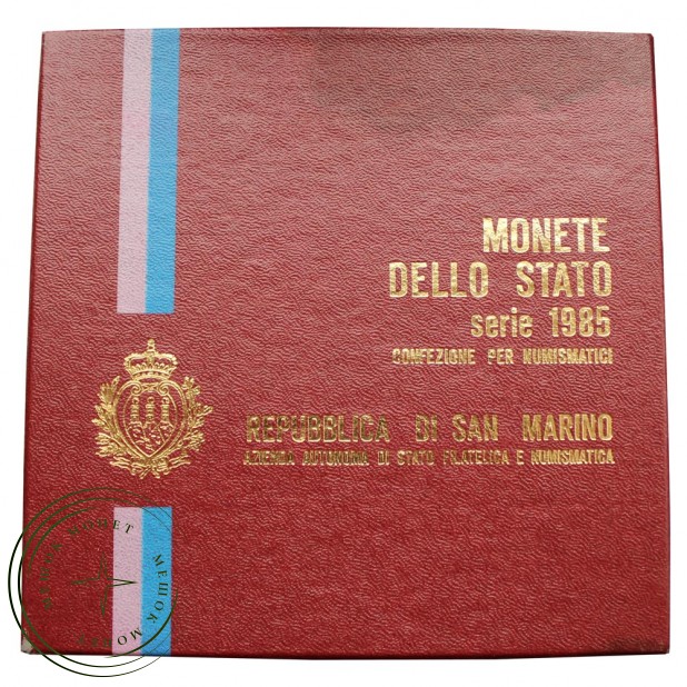 Сан-Марино Годовой набор монет 1985 Борьба с наркотиками (9 штук) — 93701982