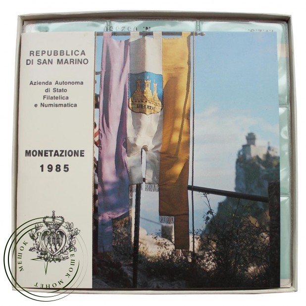 Сан-Марино Годовой набор монет 1985 Борьба с наркотиками (9 штук) — 93701982