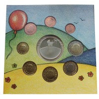 Бельгия Годовой набор монет ЕВРО 2003 Ребёнок (8 штук и жетон)