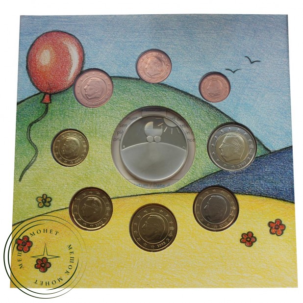 Бельгия Годовой набор монет ЕВРО 2003 Ребёнок (8 штук и жетон)