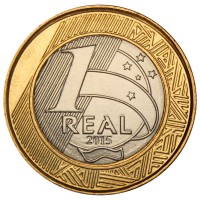 Бразилия 1 реал 2015 50 лет Центральному банку
