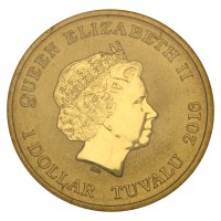 Монета Тувалу 1 доллар 2016 Рождество