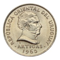 Монета Уругвай 50 сентесимо 1965