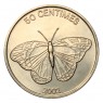Конго 50 сантимов 2002 (ДРК) Бабочка (Животные)