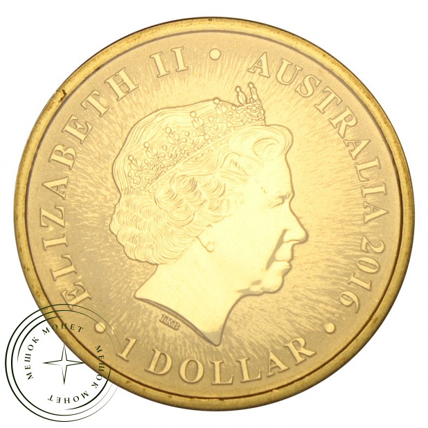 Австралия 1 доллар 2016 Год обезьяны