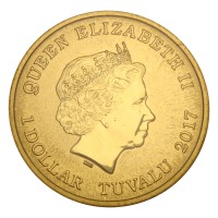 Монета Тувалу 1 доллар 2017 Дракон