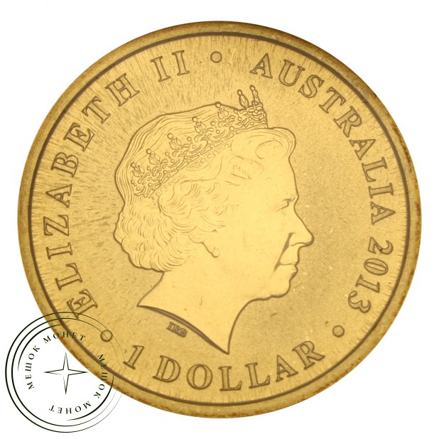 Австралия 1 доллар 2013 Ехидна (Детёныши диких животных)