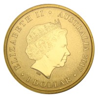 Монета Австралия 1 доллар 2017 Год Петуха