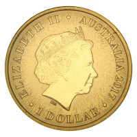 Монета Австралия 1 доллар 2017 150 лет со дня рождения Генри Лоусона