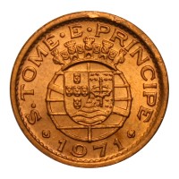 Монета Сан-Томе и Принсипи 20 сентаво 1971