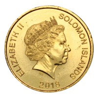 Монета Соломоновы Острова 2 доллара 2018 40 лет Независимости