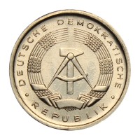 Монета ГДР 1 пфенниг 1989