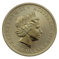 Монета Австралия 1 доллар 2010 Всемирная выставка ЭКСПО в Шанхае 2010