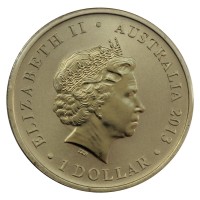 Монета Австралия 1 доллар 2013 Год Змеи (Восточный календарь)