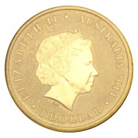 Монета Австралия 1 доллар 2014 150 лет со дня рождения Эндрю Бартона Патерсона