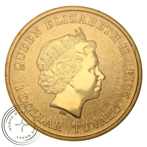 Тувалу 1 доллар 2014 100-летие Авиапочты — 93702155