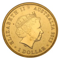 Монета Австралия 1 доллар 2013 175 лет коронации королевы Виктории