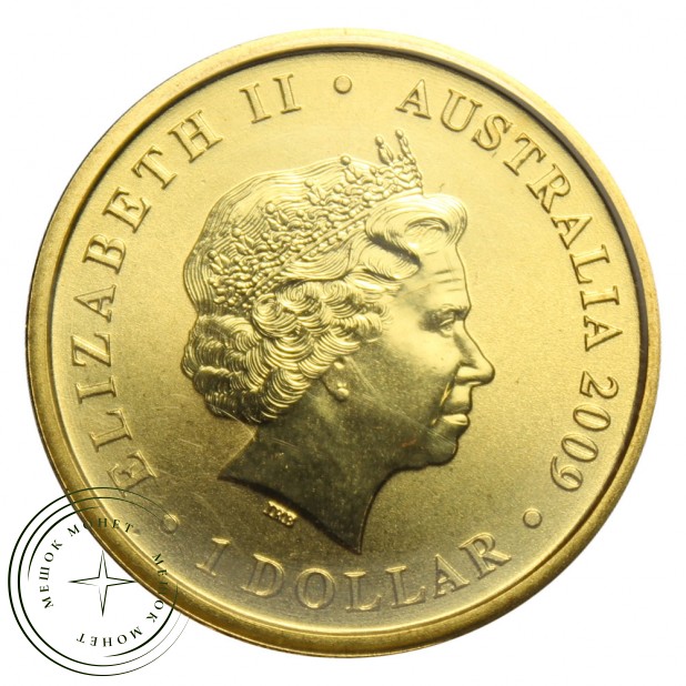 Австралия 1 доллар 2009 200 лет почте