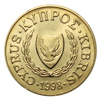 Кипр 2 цента 1998