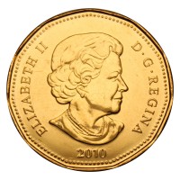Монета Канада 1 доллар 2010 Талисман (Олимпийские игры в Ванкувере)