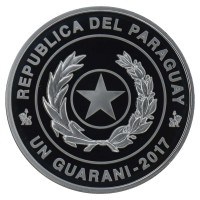 Монета Парагвай 1 гуарани 2017 Чемпионат мира по футболу 2018