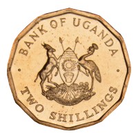 Монета Уганда 2 шиллинга 1987