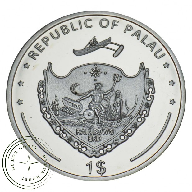 Палау 1 доллар 2011 Медный морской окунь