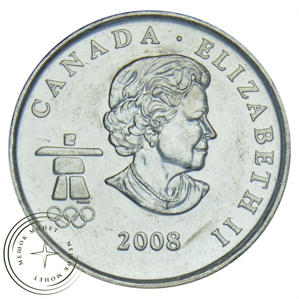 Канада 25 центов 2008 Бобслей — 93702596