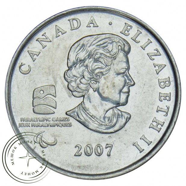 Канада 25 центов 2007 Паралимпийский Кёрлинг