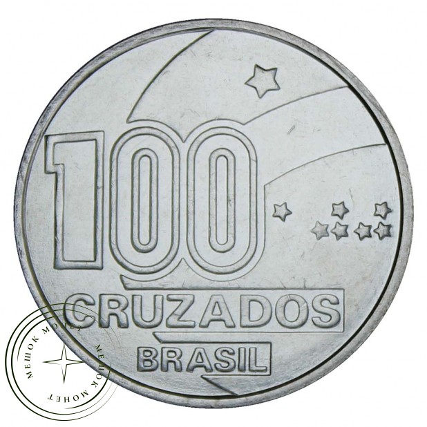Бразилия 100 крузадо 1988 100 лет отмены рабства, женщины