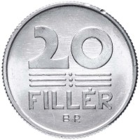 Монета Венгрия 20 филлеров 1974