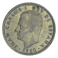 Монета Испания 5 песет 1980