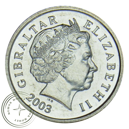 Гибралтар 5 пенсов 2003 — 93702829